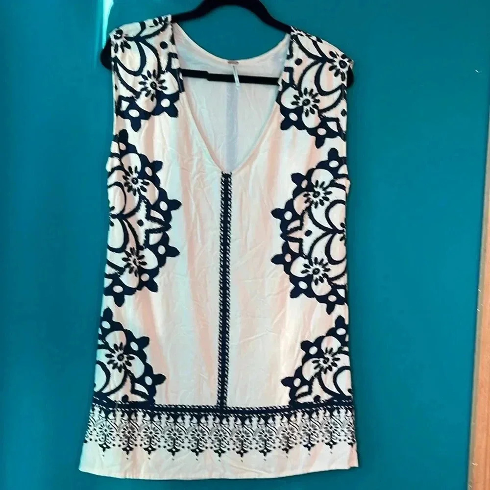 Free People tunic/dress printed boho